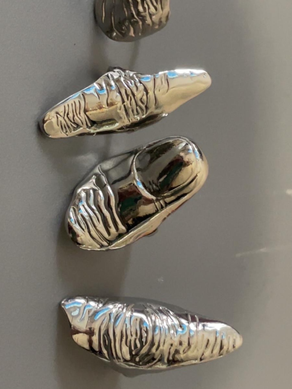 Metallic Silver Women’s Slip-On Mules